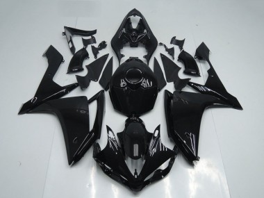 2007-2008 Yamaha YZF R1 Motorcycle Fairings - Glossy Black