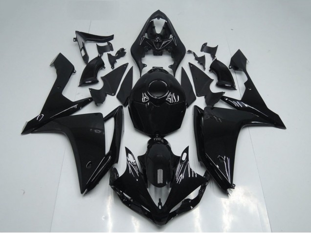 2007-2008 Yamaha YZF R1 Motorcycle Fairings - Glossy Black