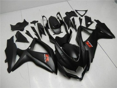 2008-2010 Suzuki GSXR 600/750 Motorcycle Fairings - Matte Black Red