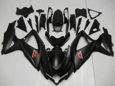2008-2010 Suzuki GSXR 600/750 Motorcycle Fairings - Matte Black Red