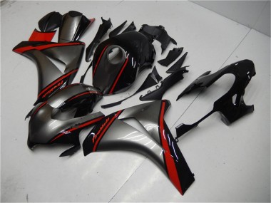 2008-2011 Honda CBR1000RR Motorcycle Fairing - Grey Red Glossy Black