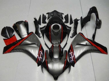 2008-2011 Honda CBR1000RR Motorcycle Fairing - Grey Red Glossy Black