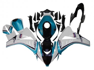 2008-2011 Honda CBR1000RR Motorcycle Fairings - White Blue Glossy Black
