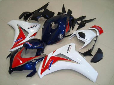 2008-2011 Honda CBR1000RR Motorcycle Fairings - White Red Blue HRC