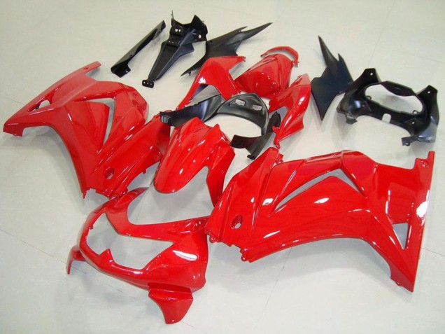 2008-2012 Kawasaki ZX250R Motorcycle Fairings - Red Black