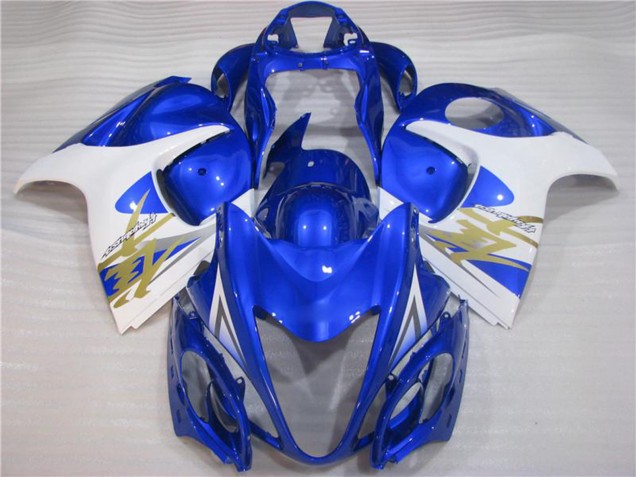 2008-2020 Suzuki GSXR 1300 Hayabusa Motorcycle Fairings - White Blue