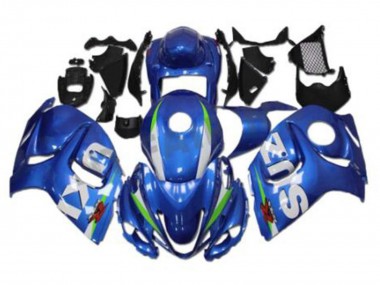 2008-2020 Suzuki GSXR 1300 Hayabusa Motorcycle Fairings - Blue White Green