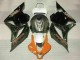 2009-2012 Honda CBR600RR Motorcycle Fairings - White Orange Glossy Black
