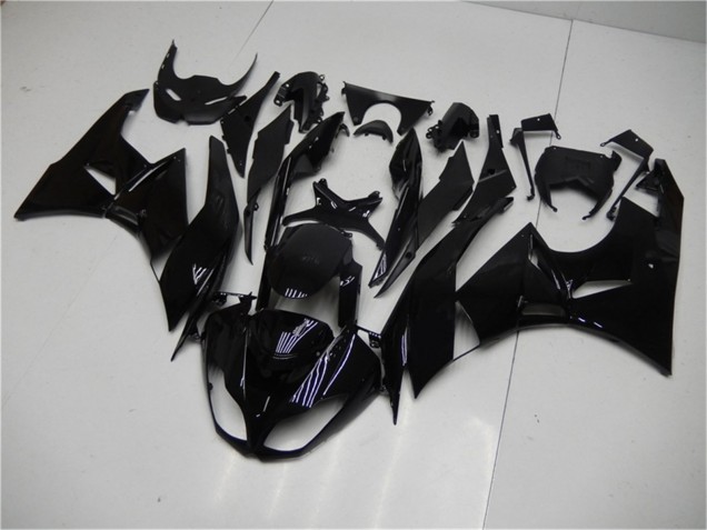 2009-2012 Kawasaki ZX6R Motorcycle Fairings - Glossy Black