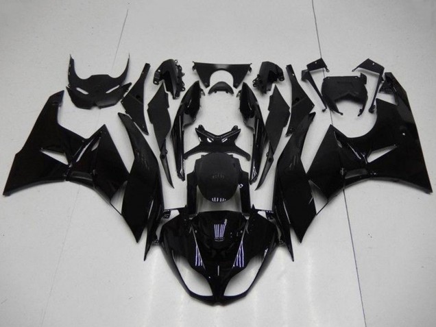 2009-2012 Kawasaki ZX6R Motorcycle Fairings - Glossy Black