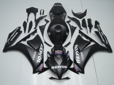 2012-2016 Honda CBR1000RR Motorcycle Fairings - Matte Black White Repsol HRC