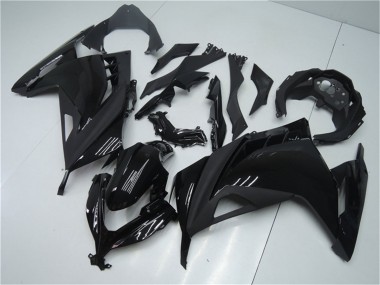 2013-2024 Kawasaki Ninja 300 EX300R Motorcycle Fairings - Glossy Black Matte Black