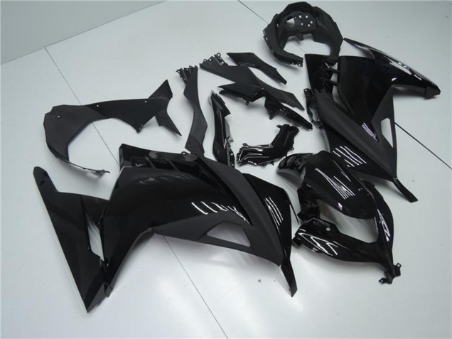 2013-2024 Kawasaki Ninja 300 EX300R Motorcycle Fairings - Glossy Black Matte Black