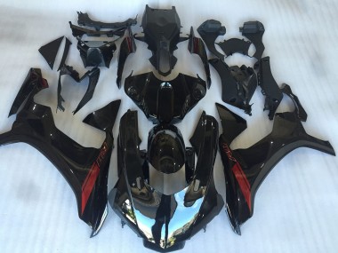 2015-2019 Yamaha YZF R1 Motorcycle Fairings - Glossy Black Red