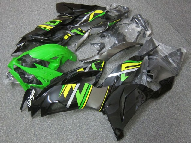 2019-2022 Kawasaki ZX6R Motorcycle Fairings - Green Black Yellow
