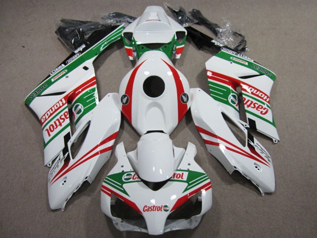 2004-2005 Honda CBR1000RR Motorcycle Fairings - White Red Green Castrol