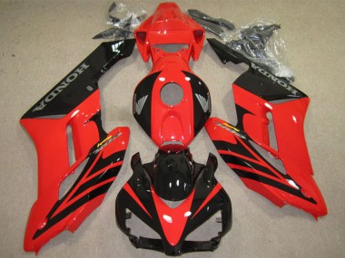 2004-2005 Honda CBR1000RR Motorcycle Fairings - Red Glossy Black Fireblade
