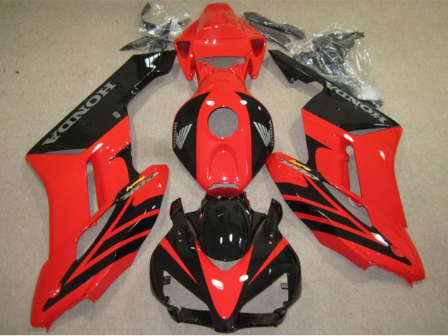 2004-2005 Honda CBR1000RR Motorcycle Fairings - Red Glossy Black Fireblade