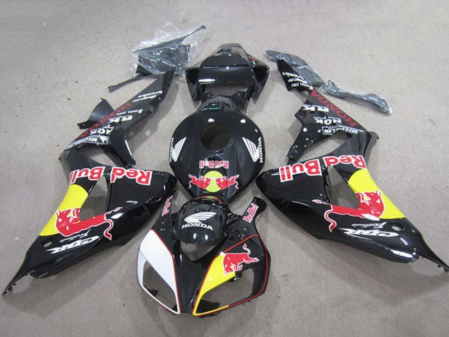 2006-2007 Honda CBR1000RR Motorcycle Fairings - Glossy Black Yellow White Red Bull