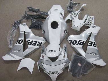 2008-2011 Honda CBR1000RR Motorcycle Fairing - White Silver Black Repsol