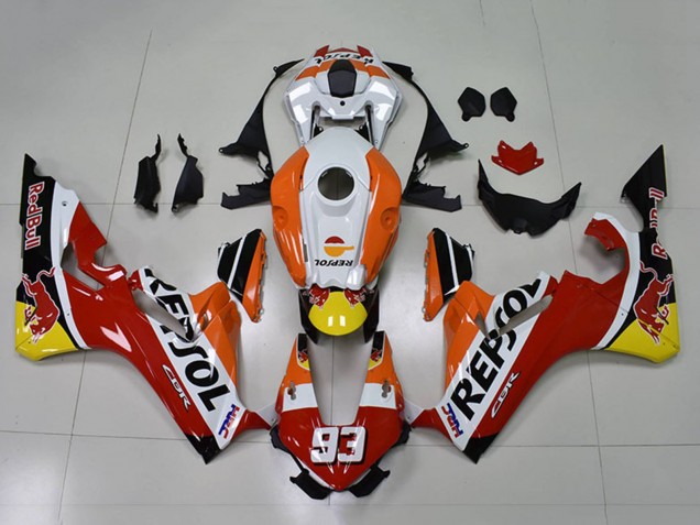 2017-2023 Honda CBR1000RR Motorcycle Fairings - Orange White Red Glossy Black Repsol Red Bull 93