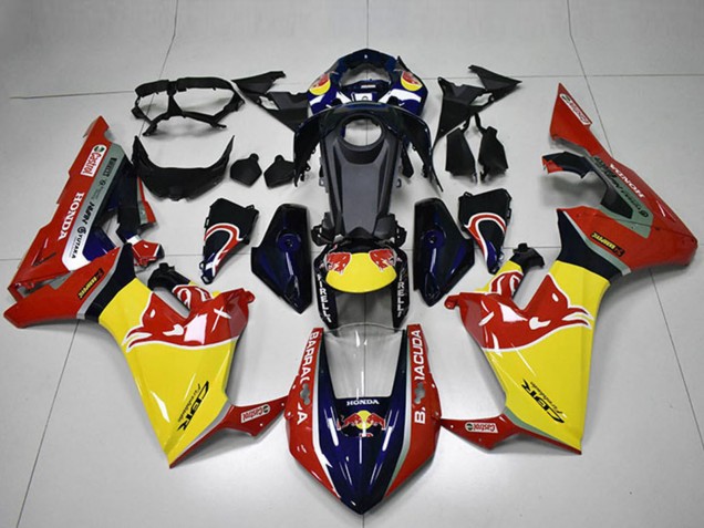 2017-2023 Honda CBR1000RR Motorcycle Fairings - Blue Yellow Glossy Black Red Bull