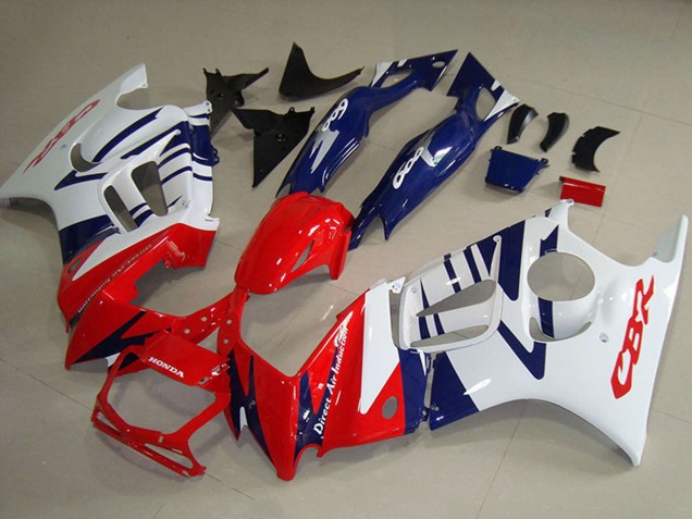1995-1996 Honda CBR600 F3 Motorcycle Fairings - White Red Blue