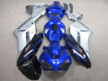 2001-2003 Honda CBR600 F4i Motorcycle Fairings - Silver Blue Glossy Black