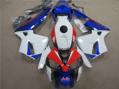 2005-2006 Honda CBR600RR Bike Fairings - White Red Blue HRC