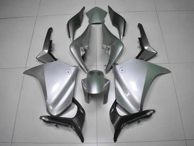 2010-2014 Honda VFR 1200 Motorcycle Fairings - Silver Black