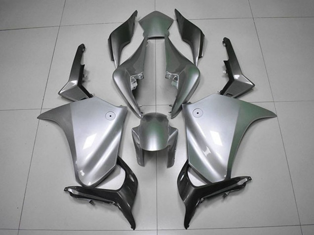 2010-2014 Honda VFR 1200 Motorcycle Fairings - Silver Black