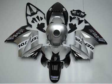 2002-2013 Honda VFR 800 Motorcycle Fairings - Silver White Glossy Black Repsol