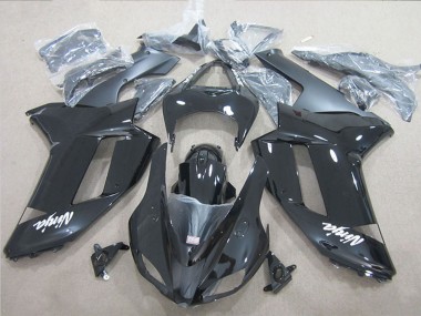 2007-2008 Kawasaki ZX6R Motorcycle Fairings - Black Ninja