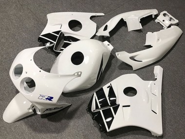 1990-1998 Honda CBR250RR Motorcycle Fairings - White Glossy Black