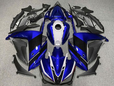2015-2018 Yamaha R3 Motorcycle Fairings - Blue White Black
