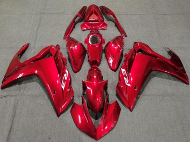 2015-2018 Yamaha R3 Motorcycle Fairings - Glossy Red