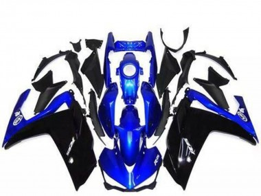 2015-2018 Yamaha R3 Motorcycle Fairings - Blue Glossy Black