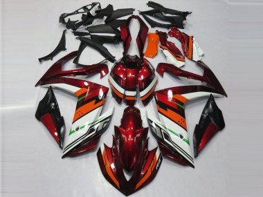 2015-2018 Yamaha R3 Motorcycle Fairings - White Red Orange Green Black