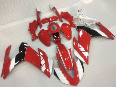 2015-2018 Yamaha R3 Motorcycle Fairing - Red White Glossy Black