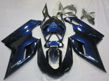 2007-2014 Ducati 1098 Motorcycle Fairings - Deep Blue