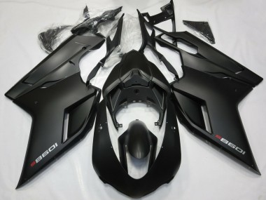 2007-2014 Ducati 1098 Motorcycle Fairings - Matte Black