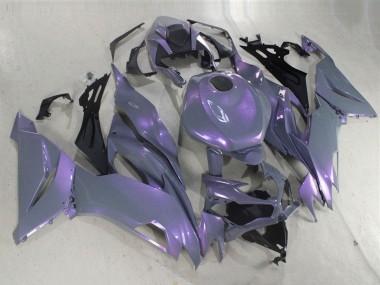 2019-2022 Kawasaki ZX6R Motorcycle Fairings - Chameleon Grey Dazz Pearl Purple