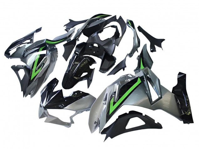 2024-2026 Kawasaki Ninja 500 EX500R Motorcycle Fairings - Grey Green Black