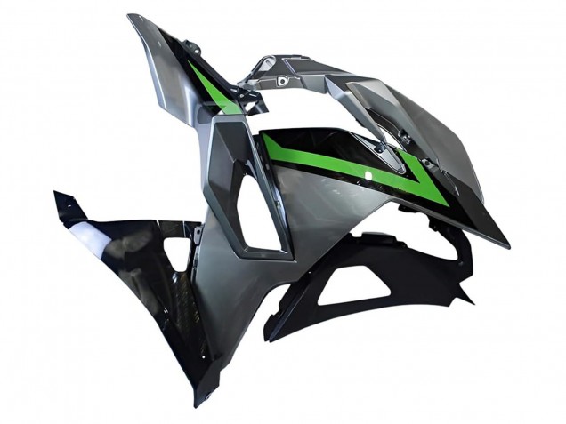 2024-2026 Kawasaki Ninja 500 EX500R Motorcycle Fairings - Grey Green Black