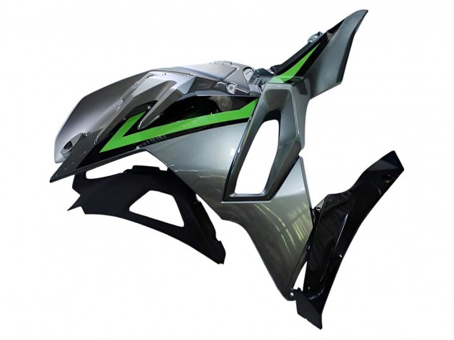 2024-2026 Kawasaki Ninja 500 EX500R Motorcycle Fairings - Grey Green Black