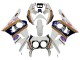 1990-1999 Honda CBR400RR NC29 Motorcycle Fairings - White Gold Red Dark Blue Rothmans
