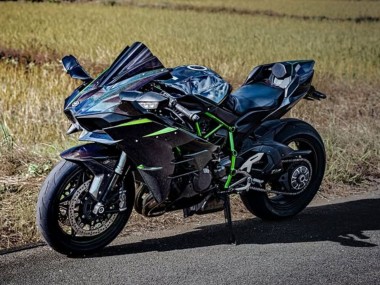 2015-2022 Kawasaki Ninja H2 Motorcycle Fairings - Black Blue Chameleon Green