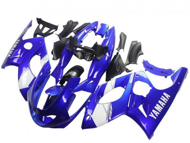 1996-2007 Yamaha YZF600R Thundercat Motorcycle Fairing - Blue White Silver