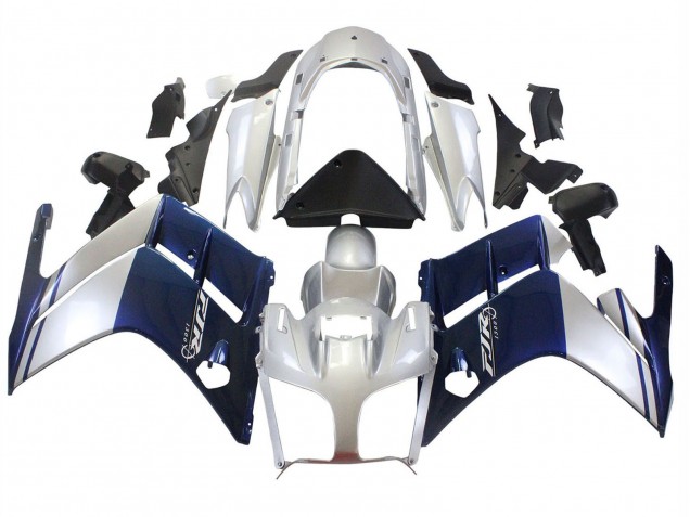 2001-2006 Yamaha FJR1300 Motorcycle Fairings - Dark Blue Silver