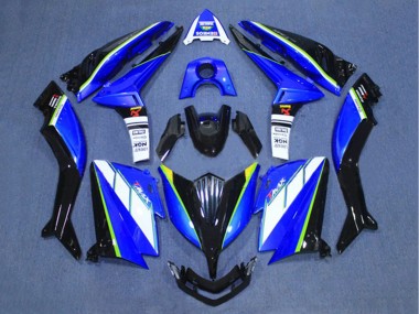 2015-2016 Yamaha TMAX530 Motorcycle Fairings - White Blue Black
